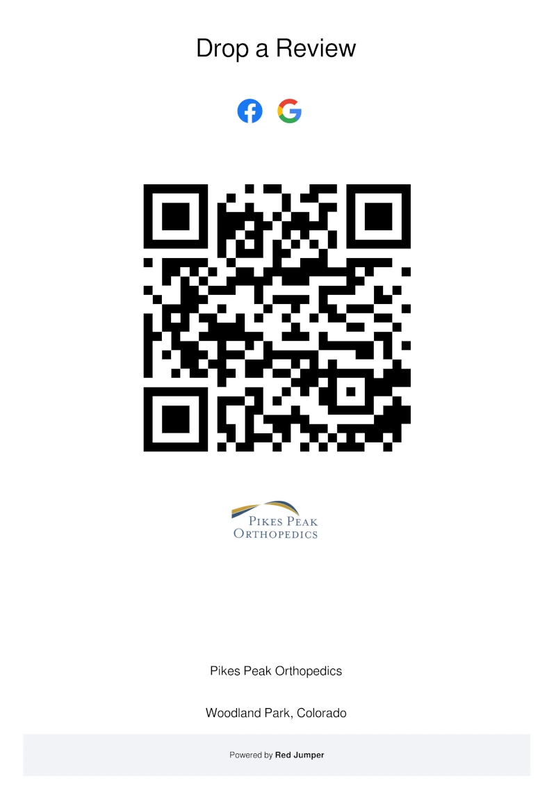 Pikes Peak Orthopedics Review QR code